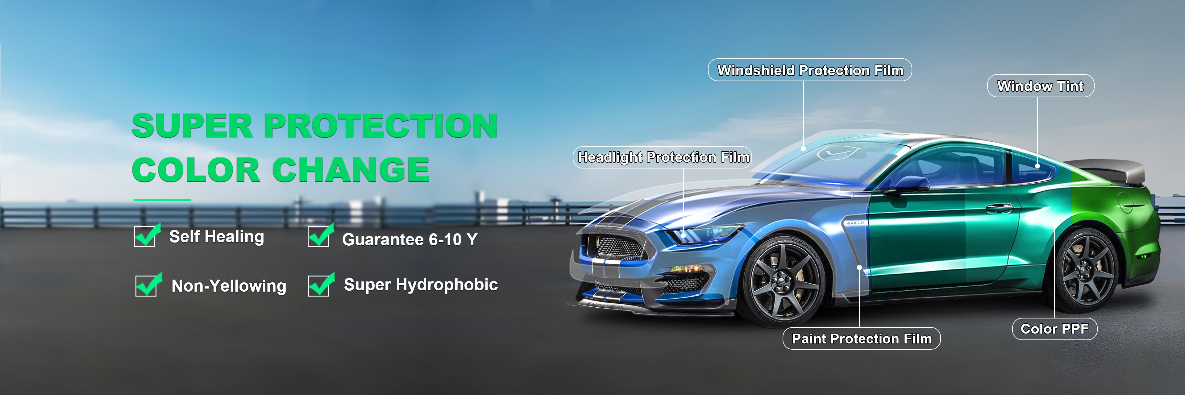 qualité Film de protection de peinture brillante usine